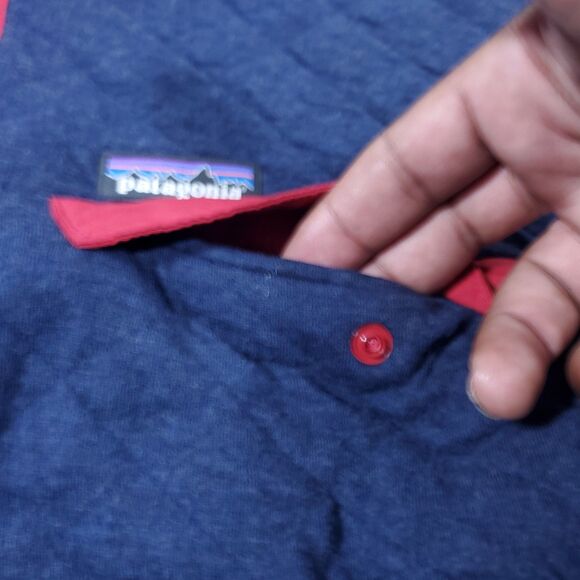 Patagonia Men's Synchilla Snap-T Fleece Pullover Quilted Sweater Size L Blue - Picture 5 of 11